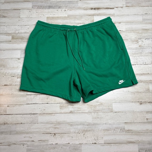 Nike Club Fleece Sweat Shorts Spring Green Swoosh Men's Size XL 6” Inseam - Picture 14 of 14
